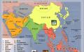 Политическая карта зарубежной азии Контурная карта азии с границами государств